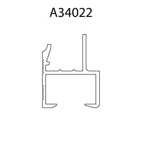 A34022 cross-section drawing